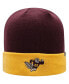 Шапка вязаная Top of the World для мужчин Minnesota Golden Gophers Maroon and Gold Core 2-Tone Maroon, Gold - фото #2