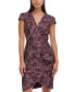 ფოტო #4 პროდუქტის Women's Jacquard Ruffled Bodycon Dress