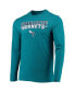 Men's Black, Teal Charlotte Hornets Long Sleeve T-Shirt & Pants Sleep Set