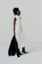 Фото #7 товара Платье миди со сборками без рукавов ZARA