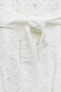 Фото #6 товара Короткое платье с ажурной вышивкой ZARA
