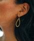 ფოტო #3 პროდუქტის 14K Gold Plated or Rhodium Plated Nikole Chain Link Dangle Earrings