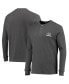 Фото #1 товара Men's Heathered Gray Chicago Bears Logo Maverick Thermal Henley Long Sleeve T-shirt