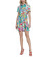 ფოტო #1 პროდუქტის Women's Printed Tie-Waist Shirt Dress