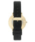 Фото #3 товара Часы Anne Klein Gold Tone and Black Strap Watch