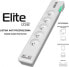 Фото #2 товара Listwa zasilająca Ever Elite USB przeciwprzepięciowa 5 gniazd 1.5 m biała (T/LZ11-ELI015/0000)