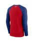 Фото #4 товара Men's Red Chicago Cubs Authentic Collection Game Raglan Performance Long Sleeve T-shirt