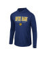 Фото #2 товара Men's Navy Notre Dame Fighting Irish Team Color Rival Hoodie Long Sleeve T-shirt