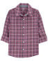 Фото #1 товара Kid Plaid Button-Front Shirt 12