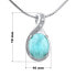Фото #2 товара Silver pendant with natural Larimar JST14810LR