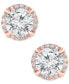 ფოტო #7 პროდუქტის Certified Lab Grown Diamond Halo Stud Earrings (3 ct. t.w.) in 14k Gold