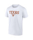 Men's White Texas Longhorns Game Day 2-Hit T-shirt