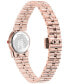 Salvatore Women's Swiss Gancini Rose Gold Ion Plated Bracelet Watch 23mm