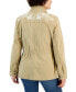 Фото #2 товара Women's Floral-Embroidered Jacket, Created for Macy's