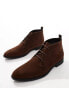 Фото #2 товара ASOS DESIGN lace up chukka boots in brown