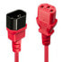 Фото #7 товара Lindy 0.5m C14 to C13 Extension Cable - red - 0.5 m - C14 coupler - C13 coupler