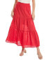 Фото #1 товара Luxe Always Tiered Skirt Women's Red L