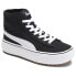 Фото #4 товара Puma Kaia Mid Cv Platform Womens Black Sneakers Casual Shoes 38440902