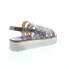 Фото #15 товара Bed Stu Ensley F395014 Womens Gray Leather Platform Sandals Shoes