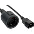 Фото #1 товара InLine Power cable - C14 to Schutzkontakt female - black - 0.5m