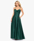 Juniors' Gathered-Bust Boned-Waist Ball Gown