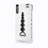 Фото #2 товара Clyde Beaded Butt Plug with Easy Pull Ring Silicone Black