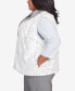 Фото #3 товара Plus Size Point of View Reversible Collared Faux Fur Vest