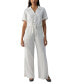 ფოტო #3 პროდუქტის Women's Ocean Striped Button-Front Tie-Hem Shirt