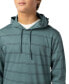 Фото #2 товара Men's Plain Stripe Hooded T-shirt