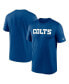 Фото #1 товара Men's Royal Indianapolis Colts Legend Wordmark Performance T-shirt