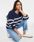 Фото #2 товара Women's Chunky-Knit Crewneck Sweater, Created for Macy's