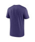 Фото #2 товара Men's Purple Baltimore Ravens Horizontal Lockup Legend T-shirt