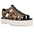 Фото #2 товара TOMS Fisherman Lug Leopard Print Platform Womens Brown Casual Sandals 10017904T