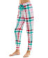 Фото #8 товара Women's Printed Drawstring Jogger Pajama Pants