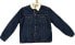 Фото #1 товара Levi's Sherpa Big and Tall Trucker Jacket Dark Blue Rinse 0005