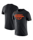 Фото #2 товара Men's Black Oklahoma State Cowboys Basketball Drop Legend Performance T-shirt
