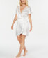 ფოტო #1 პროდუქტის Ivory Juliet Short Satin Robe