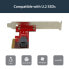 Фото #6 товара StarTech.com x4 PCI Express to SFF-8643 Adapter for PCIe NVMe U.2 SSD - PCIe - U.2 - Full-height / Low-profile - PCIe 3.0 - Red - 5 - 50 °C