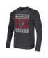 Men's NFL x Darius Rucker Collection by Heathered Charcoal Houston Texans Long Sleeve T-shirt Черный, M - фото #3