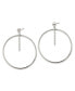 ფოტო #2 პროდუქტის Stainless Steel Polished Circle Dangle Earrings