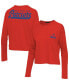 ფოტო #3 პროდუქტის Women's Red New England Patriots Pocket Thermal Long Sleeve T-shirt