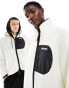 Фото #1 товара New Balance Home Again sherpa jacket in cream - exclusive to ASOS