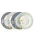 Heritage Collectables Mixed Designs Plates in Gift Box, Set of 4