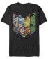 ფოტო #1 პროდუქტის Marvel Men's Comic Collection Kawaii Avenger Panels Short Sleeve T-Shirt