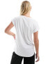 Vila scoop neck t-shirt in white