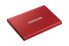 Фото #5 товара Samsung Portable SSD T7 - 500 GB - USB Type-C - 3.2 Gen 2 (3.1 Gen 2) - 1050 MB/s - Защита паролем - Красный