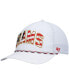 Фото #1 товара Men's White Los Angeles Rams Hitch Stars and Stripes Trucker Adjustable Hat