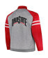 ფოტო #3 პროდუქტის Men's Scarlet Ohio State Buckeyes Fleece Full-Zip Jacket