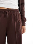 Фото #7 товара Fred Perry unisex co-ord straight leg taped joggers in dark red