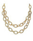 Фото #1 товара Laundry by Shelli Segal textured Link Chain Collar Necklace